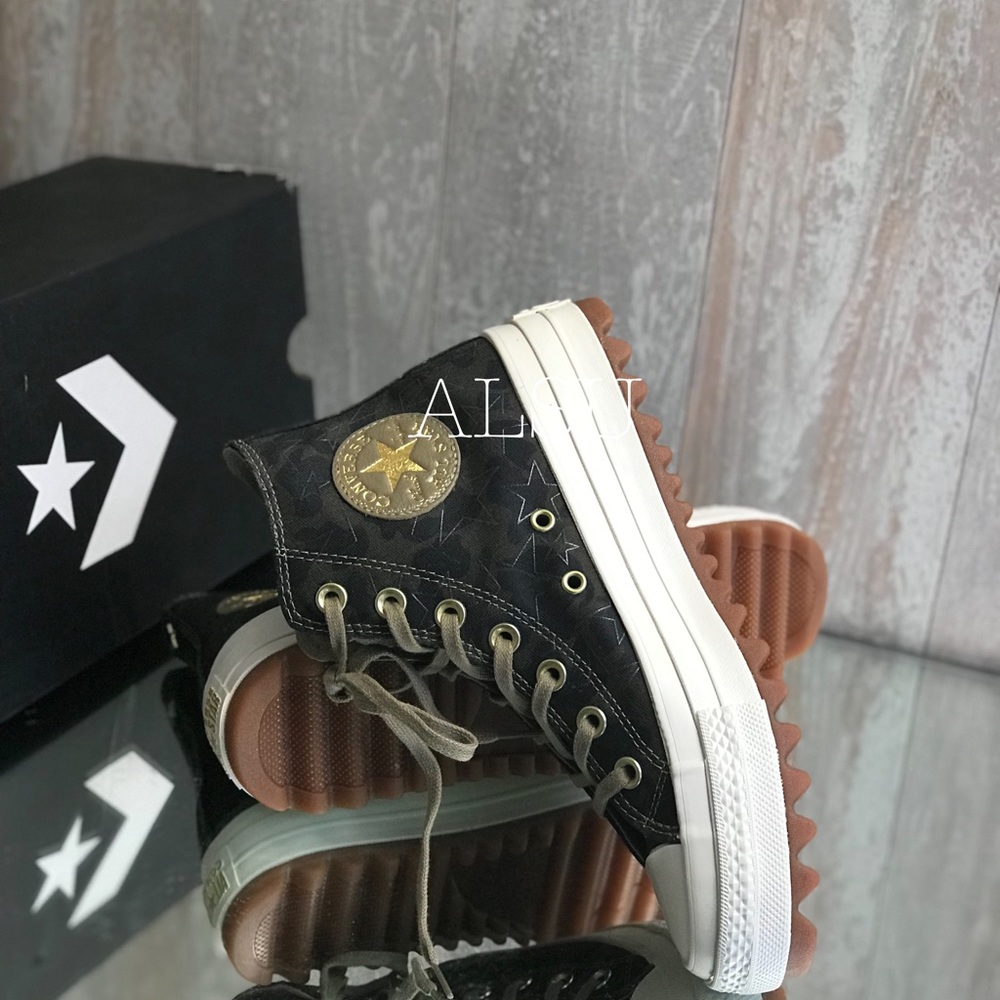Converse Ctas Lift Ripple Canvas Khaki W AUTHENTIC - Picture 5 of 8
